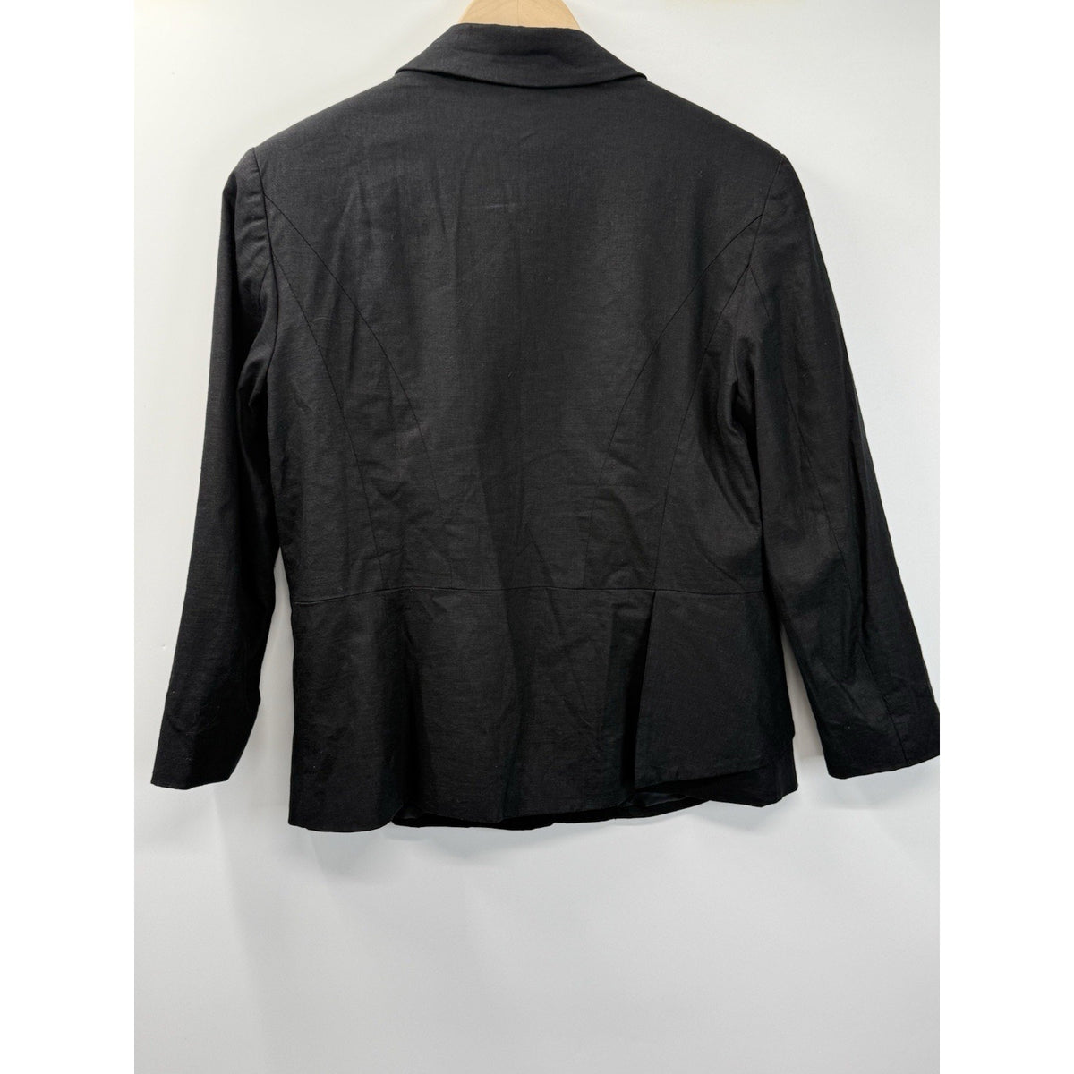 New York & Company Black One Snap Blazer Jacket Size 12 Classic