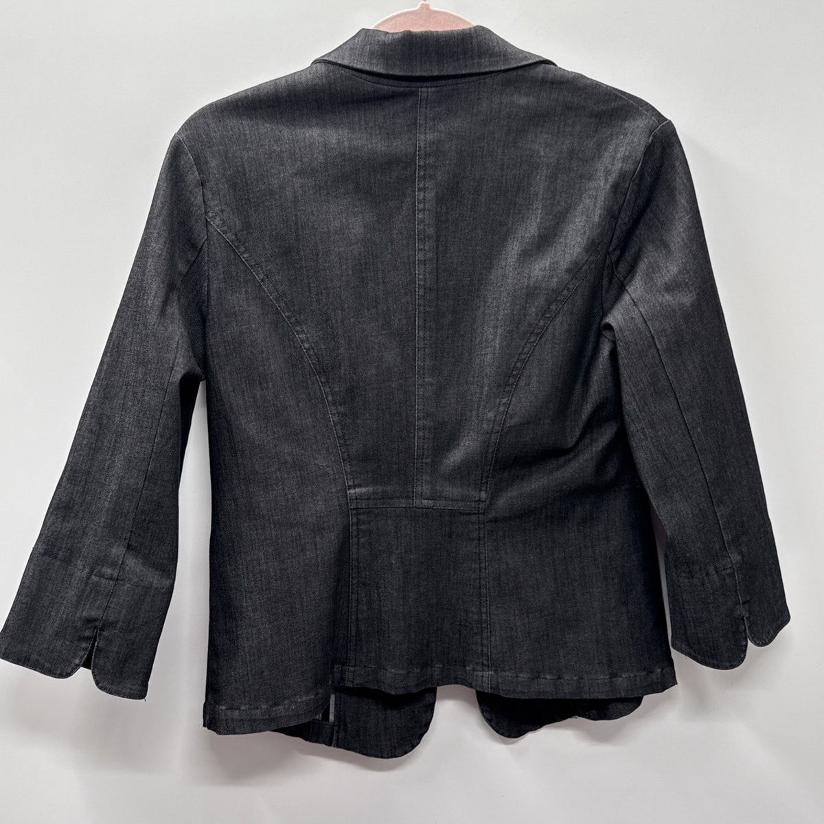 EST. 1946 Catos Black Denim Women's Stretch blazer Jacket (Women's US Size Small