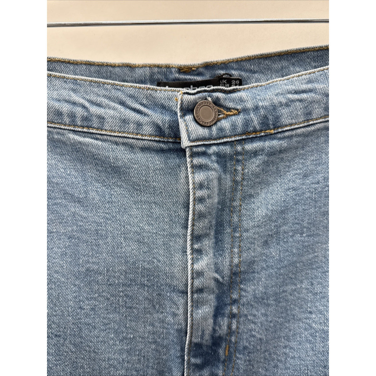 Boohoo Blue Jeans Women’s Plus Size 22 Flare Leg Bell Bottom 5 Pockets Casual