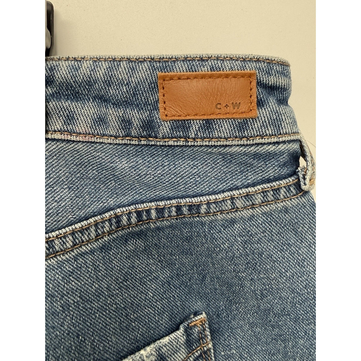 Cleo + Wolf Jeans Womens 34x32 High Rise Loose Wide Leg 100% Cotton NWOT