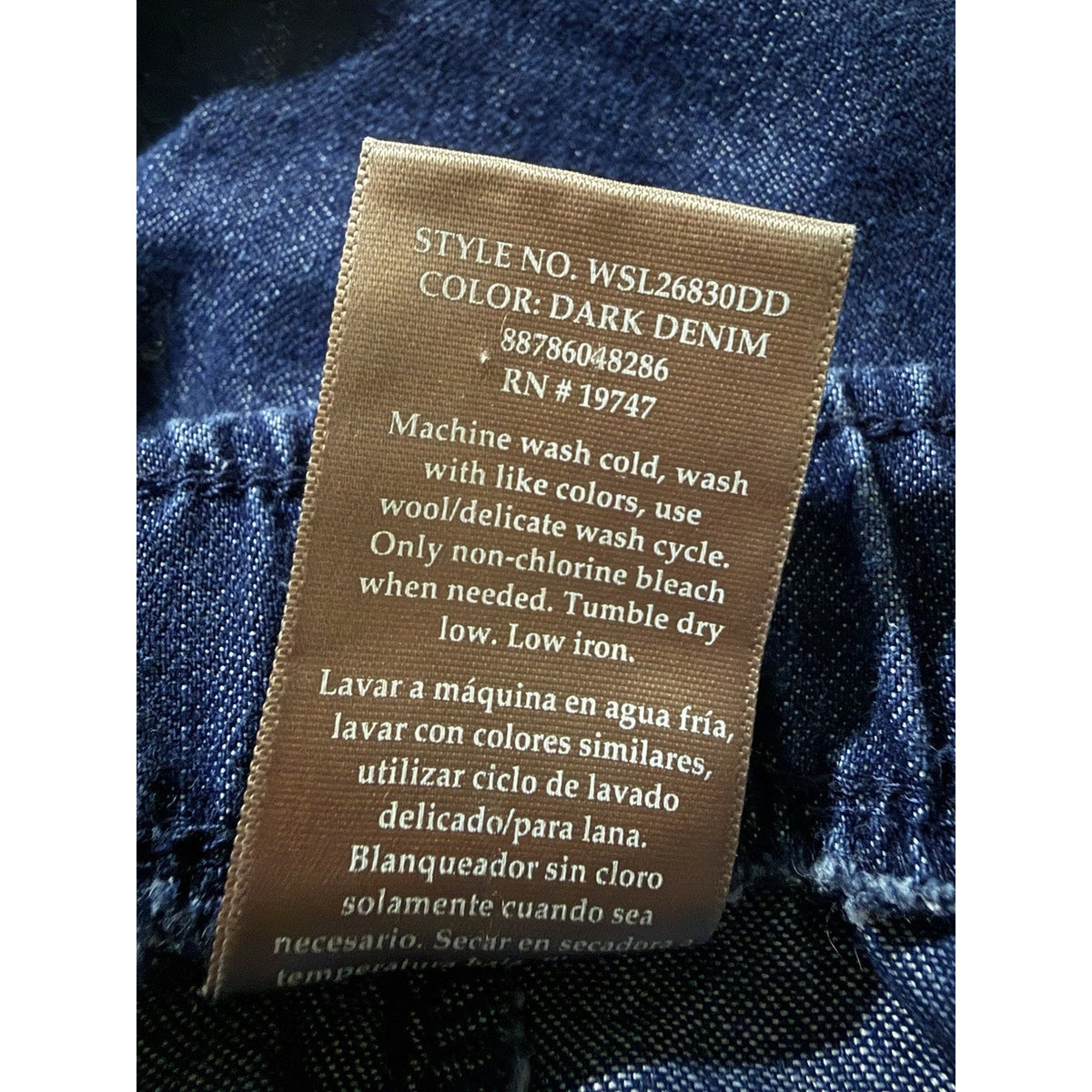 White Stag Womens L 12-14 Pull On Denim Capris Lightweight Elastic Waist Blue