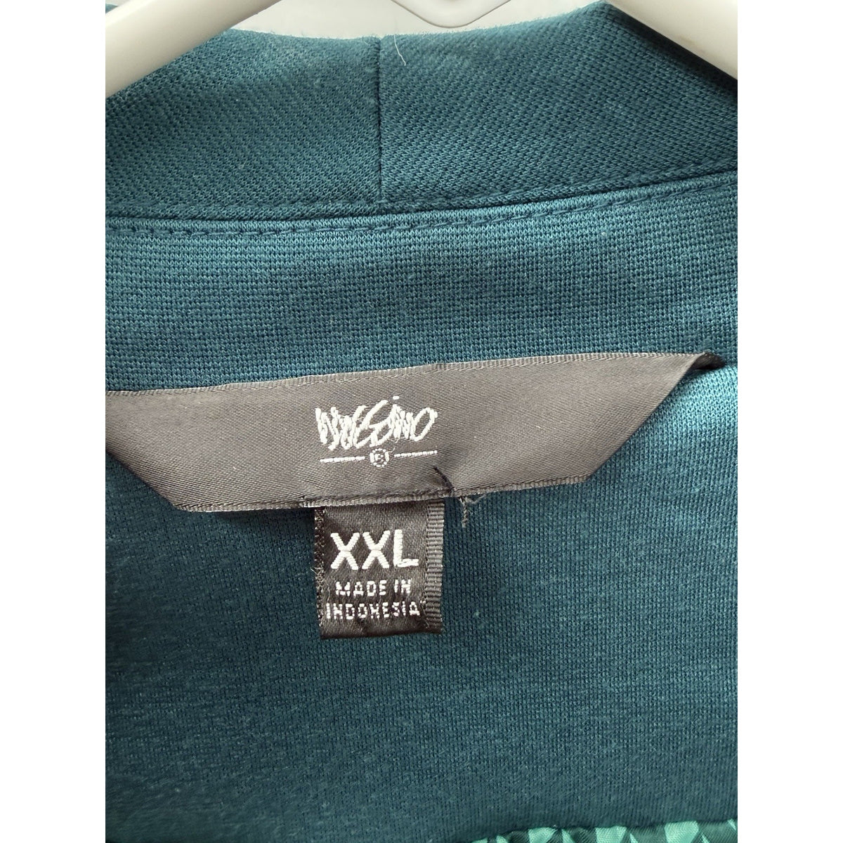 Mossimo XXL Teal Knit Blazer Jacket Womens Plus Shawl Collar Stretch Career