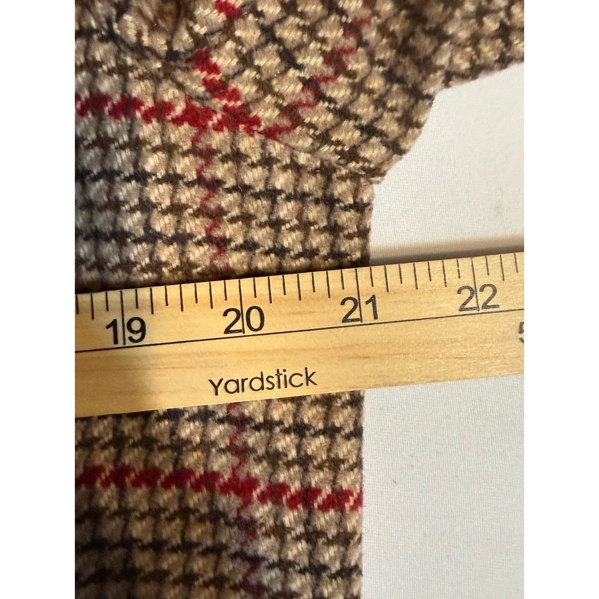 LUSH Dark, Academia Camel /Red Plaid Blazer Jacket Women Medium? One Button