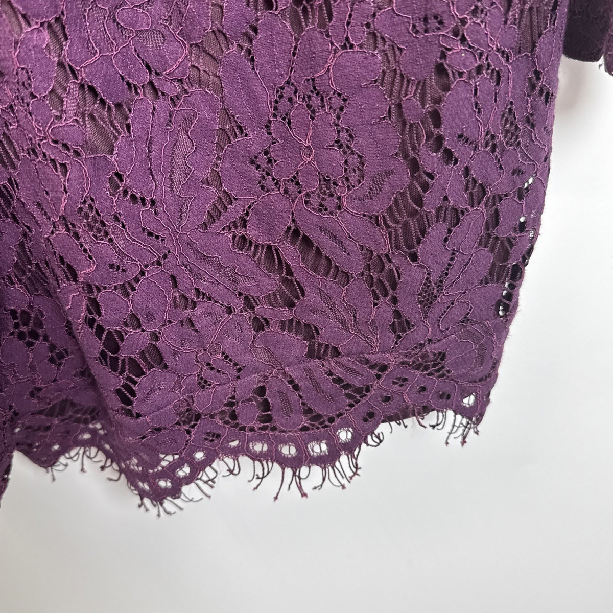 Charlotte Russe Purple Lace Romper Long Sleeve Boho Whimsigoth Gothic Mini L
