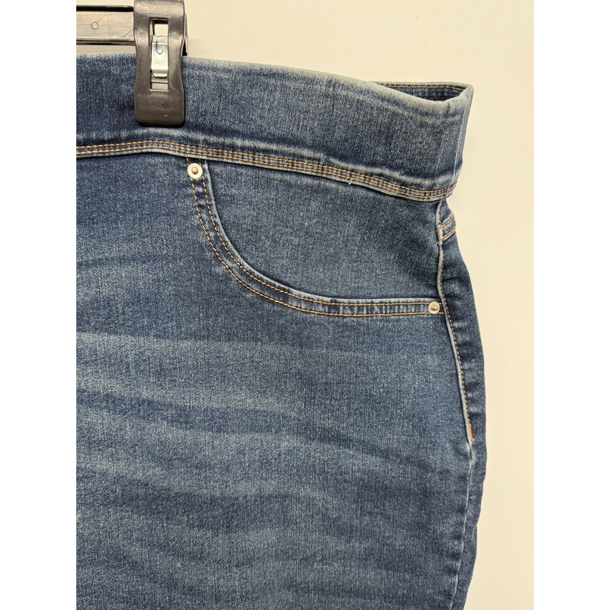 Terra & Sky Women Plus Size 3X High Rise Skinny Stretch Jeans Blue Denim Med