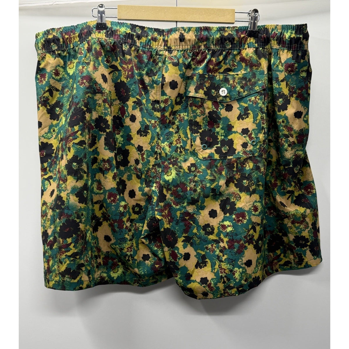 GEORGE Mens 3XL Above The Knee 7” Swim Shorts Quick Dry • Gold Pourri