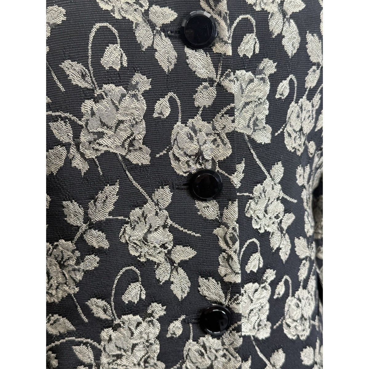 Jones New York Collection Floral Tapestry Blazer Jacket Women 12 Dark Academia