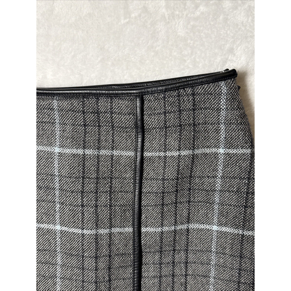 WOMEN’S BANANA REPUBLIC GRAY PLAID WOOL PENCIL SKIRT SZ 6