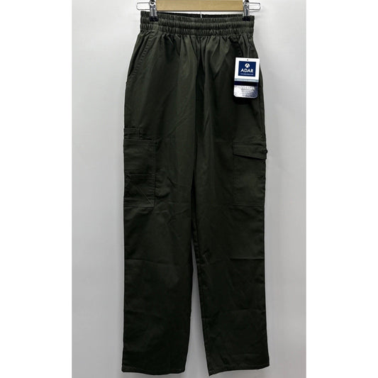 Adar Women’s Extra Small Green Medical Scrub Pants Comfort Stretch Wear