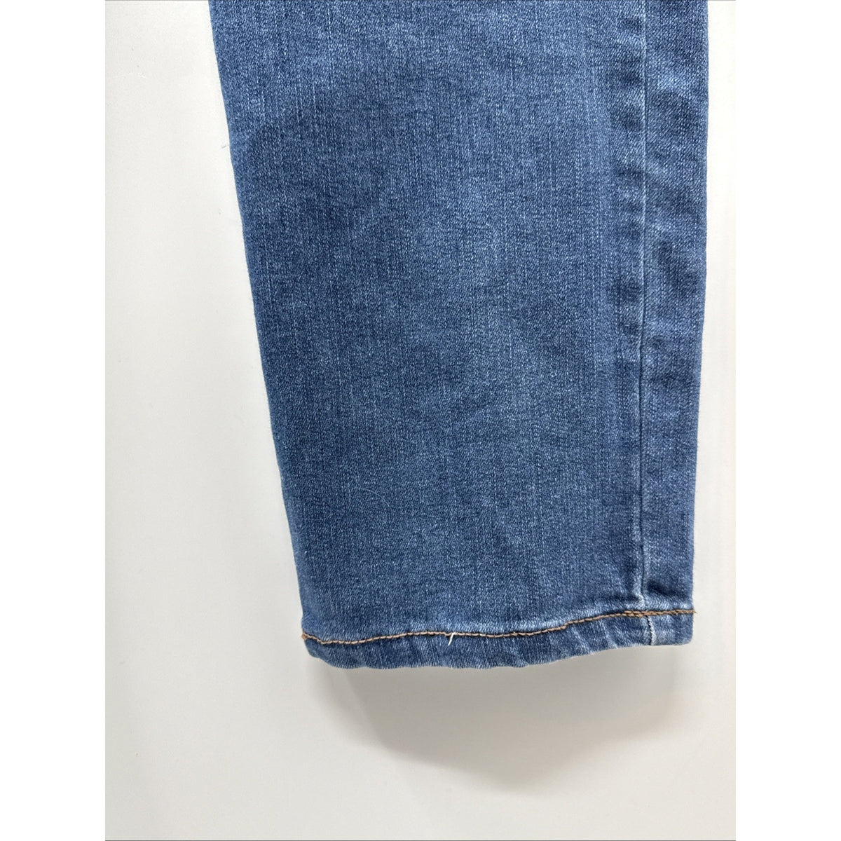 Style & Co. Womens Sz 14 Straight Leg Jeans Blue Floral Print 5 Pocket Boho