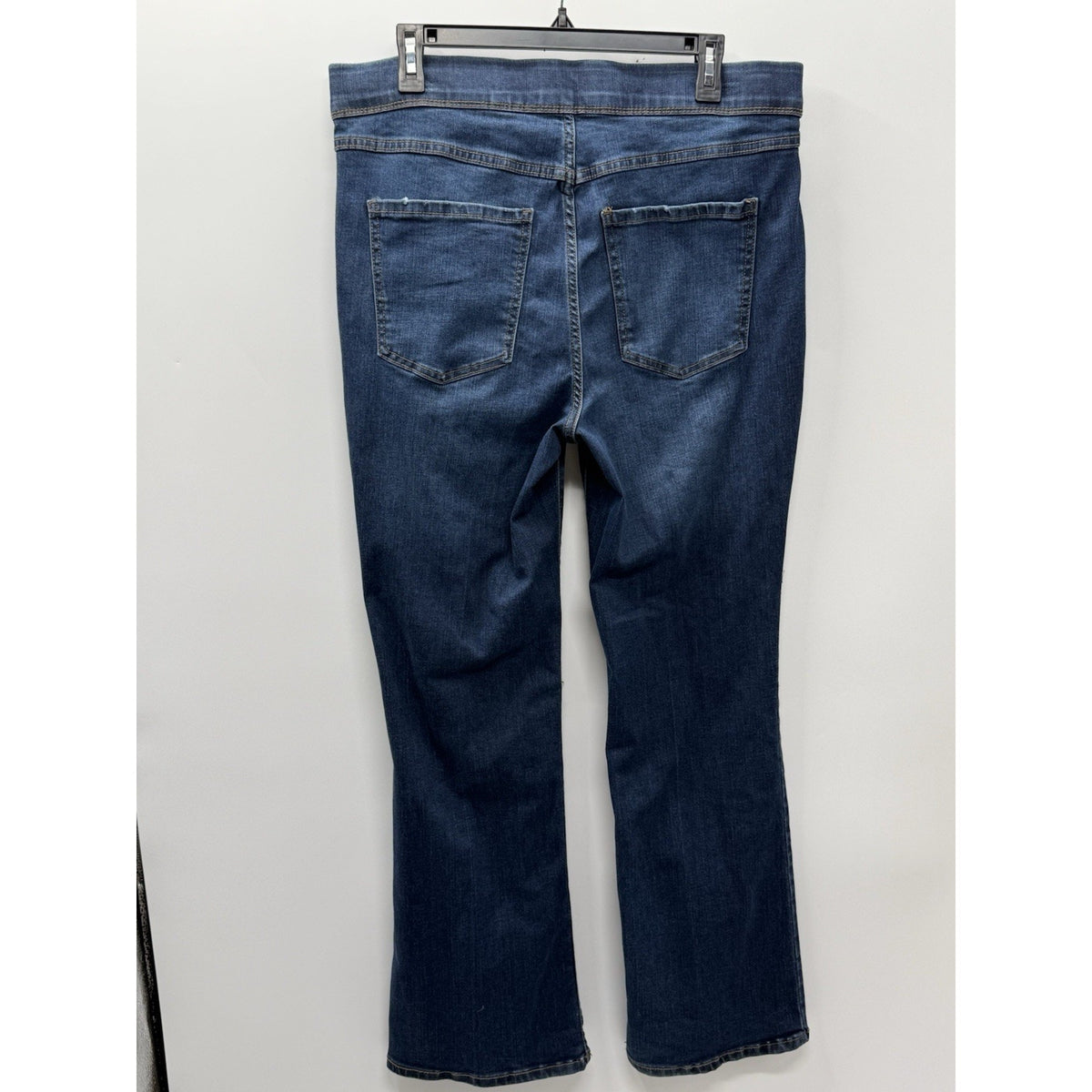 Terra & Sky Women’s Straight Leg Jeans 14W 0X Blue Stretch Denim Plus Size