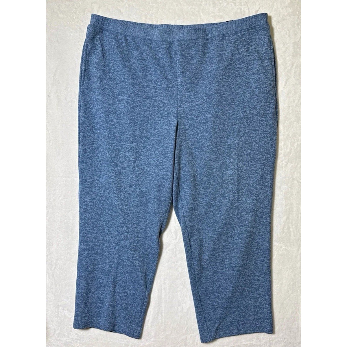 Alfred Dunner Woman Pants 3X Short NWT Classic Fit Comfort Waist Blue Stretch
