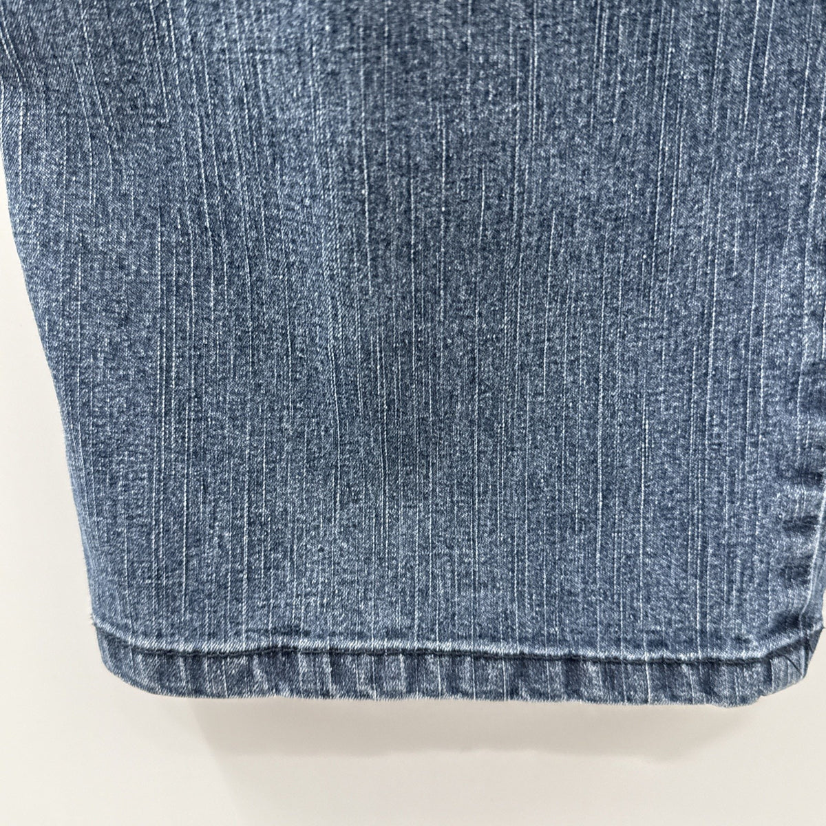 Ruby Rd Petite Straight Leg Jeans Blue Denim Sz 16P Zip Button Elastic Sides