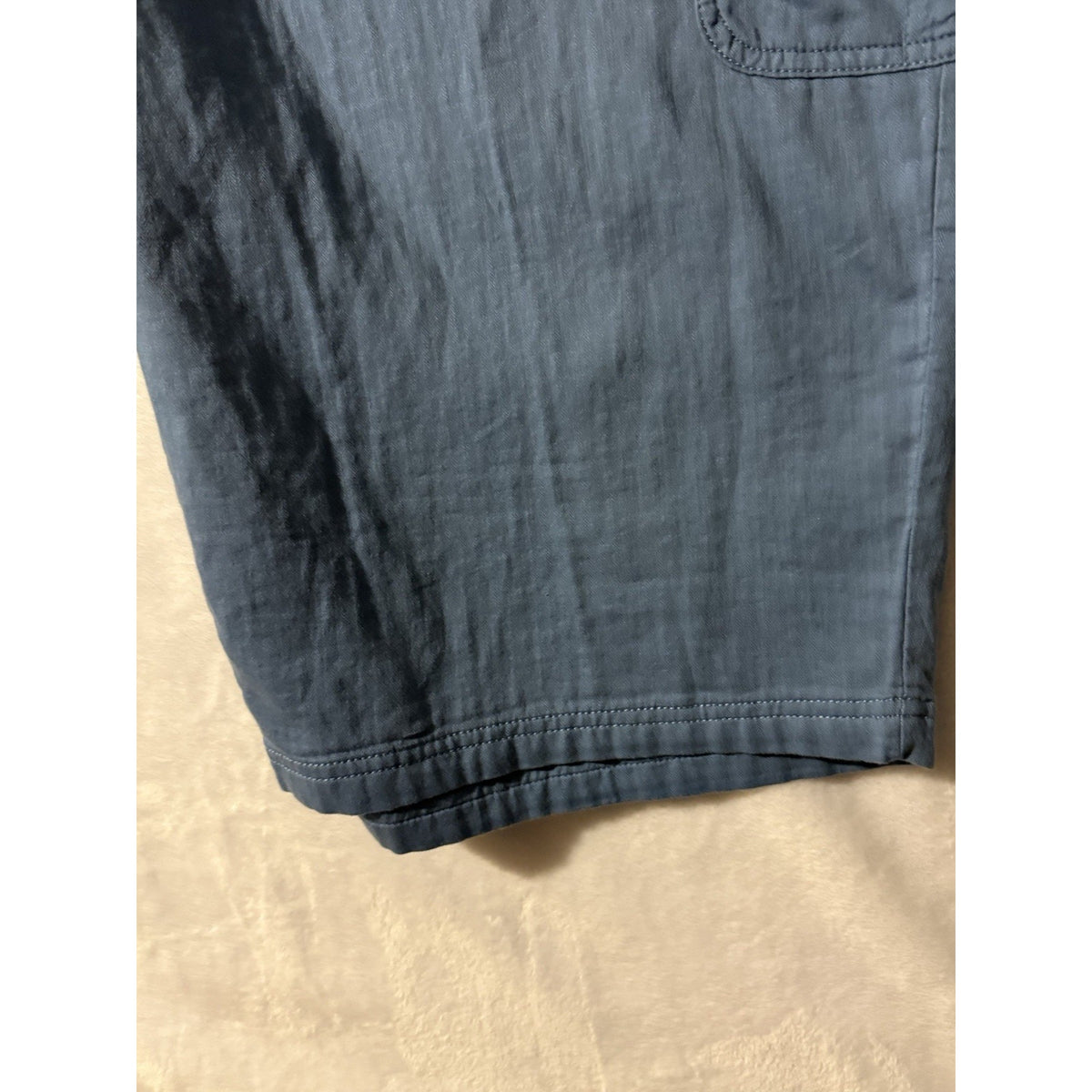 Gloria Vanderbilt Womens 3X Blue 100% Cotton Pull On Capri Crop Pants Pockets