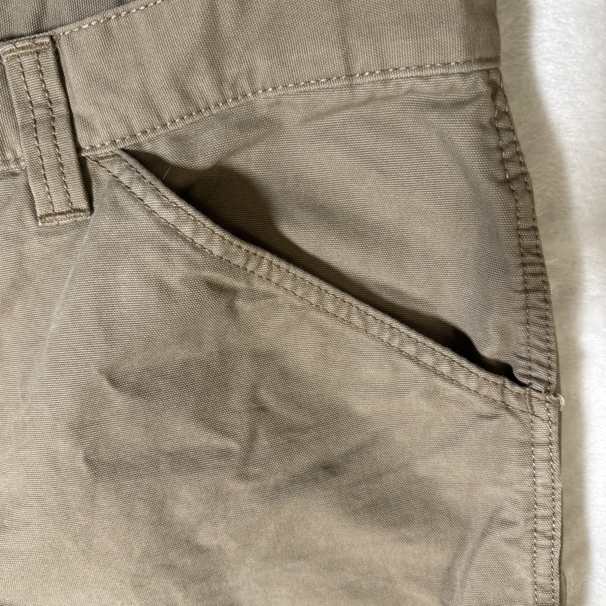 Blue Mountain Dark Khaki Carpenter Pants 100% Cotton Pocket RN# 129746 Men 40X30