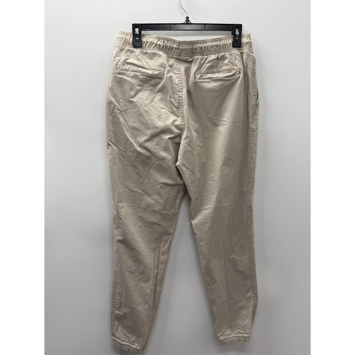 Old Navy Modern Jogger Pants Mens M Beige Khaki Built-In Flex Drawstring