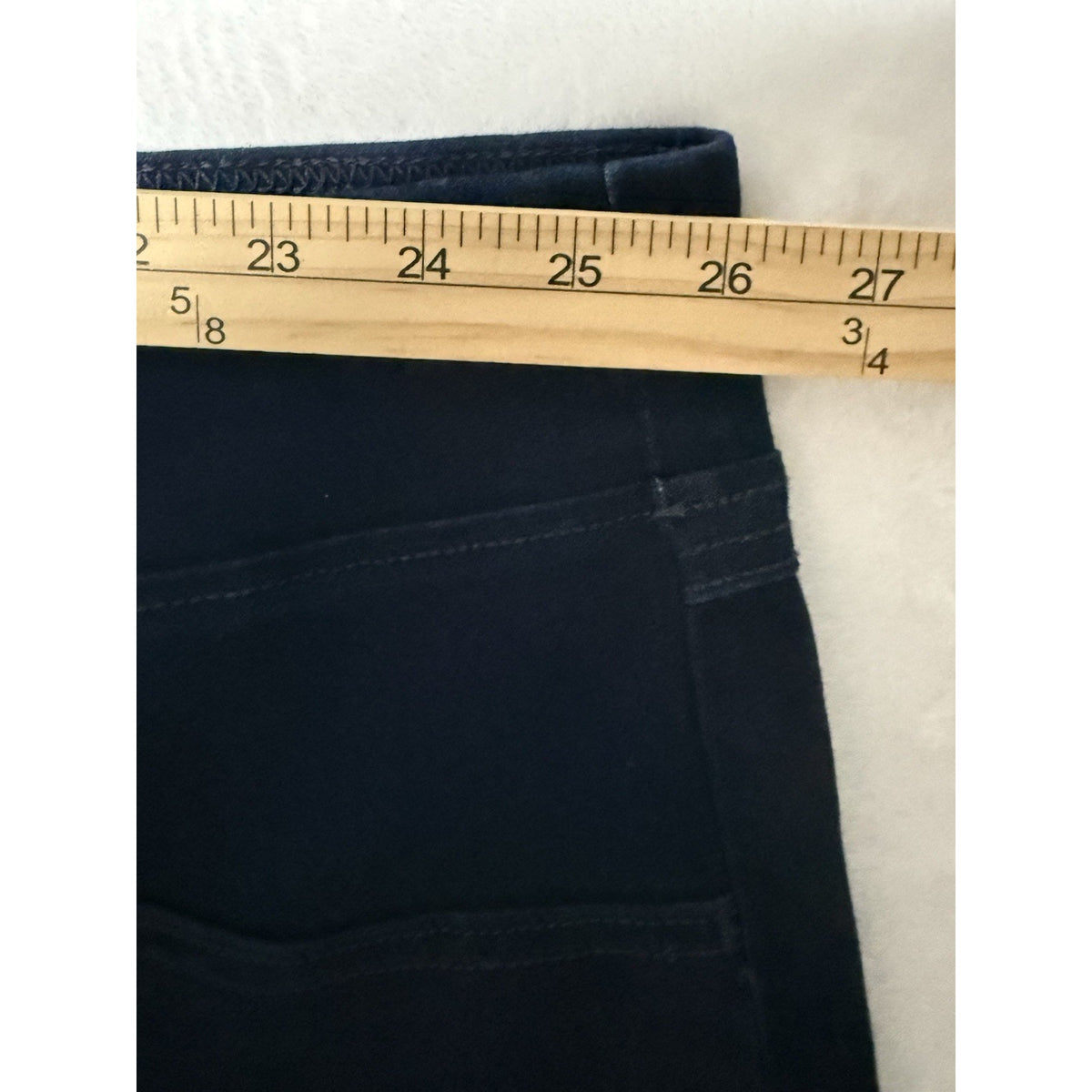 Terra & Sky 5X Pull On Blue 28” Inseam Jegging Jeans Plus Sz Faux Pocket 32W-34W