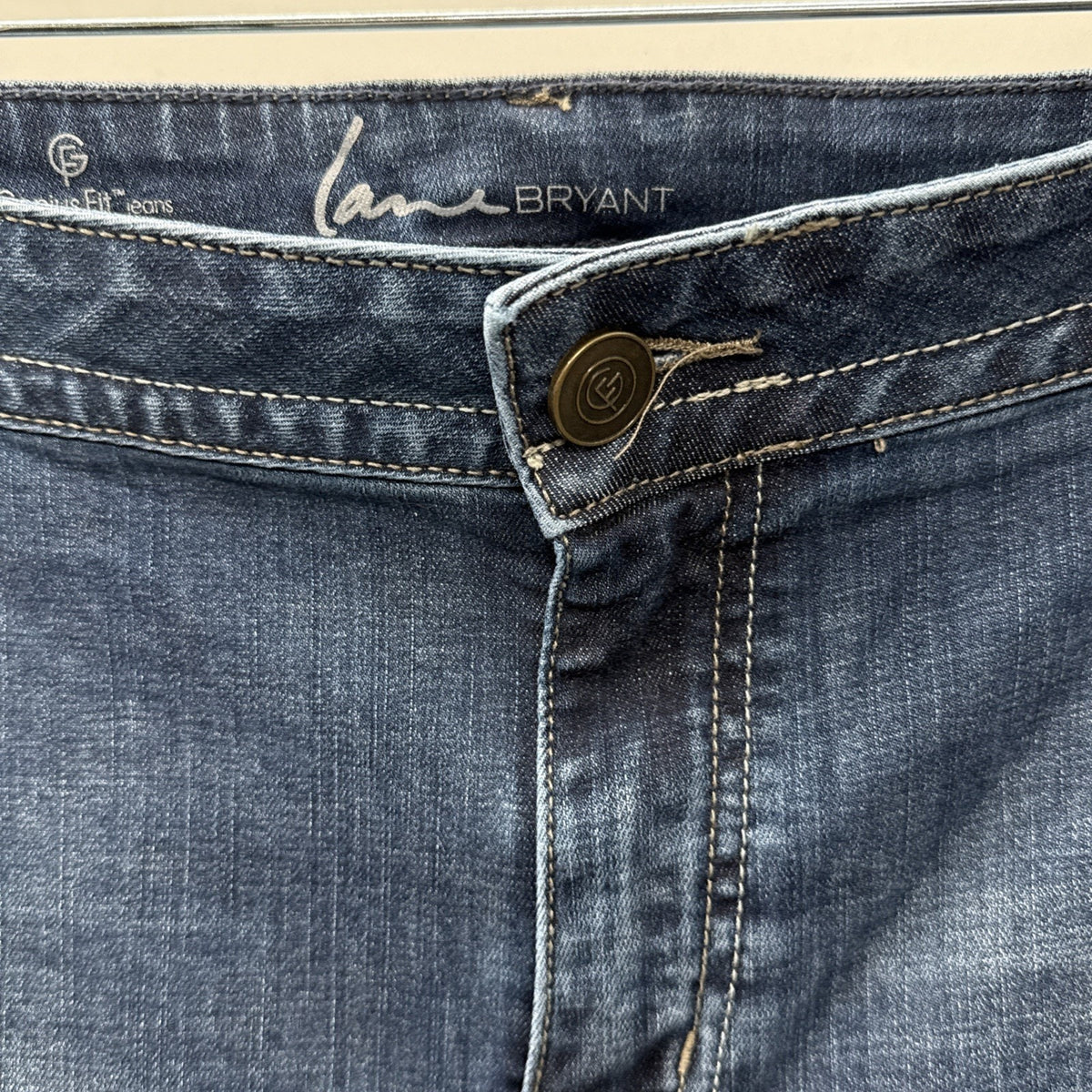 Lane Bryant Women's Genius Fit Boot Cut Jeans Size 24 Short 5 Pocket Casual