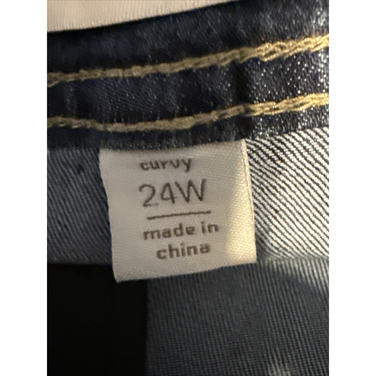 Cato Jeans Women Plus Size 24W Curvy Dk Wash 5 Pocket Straight Leg