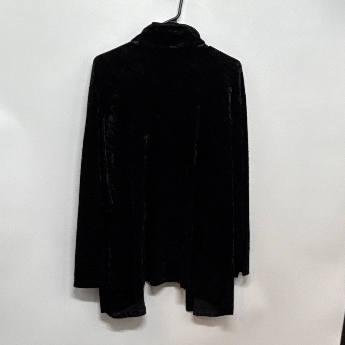 VTG Carole Little Black Button-Front Jacket Pockets Mid-Length 1X-2X?