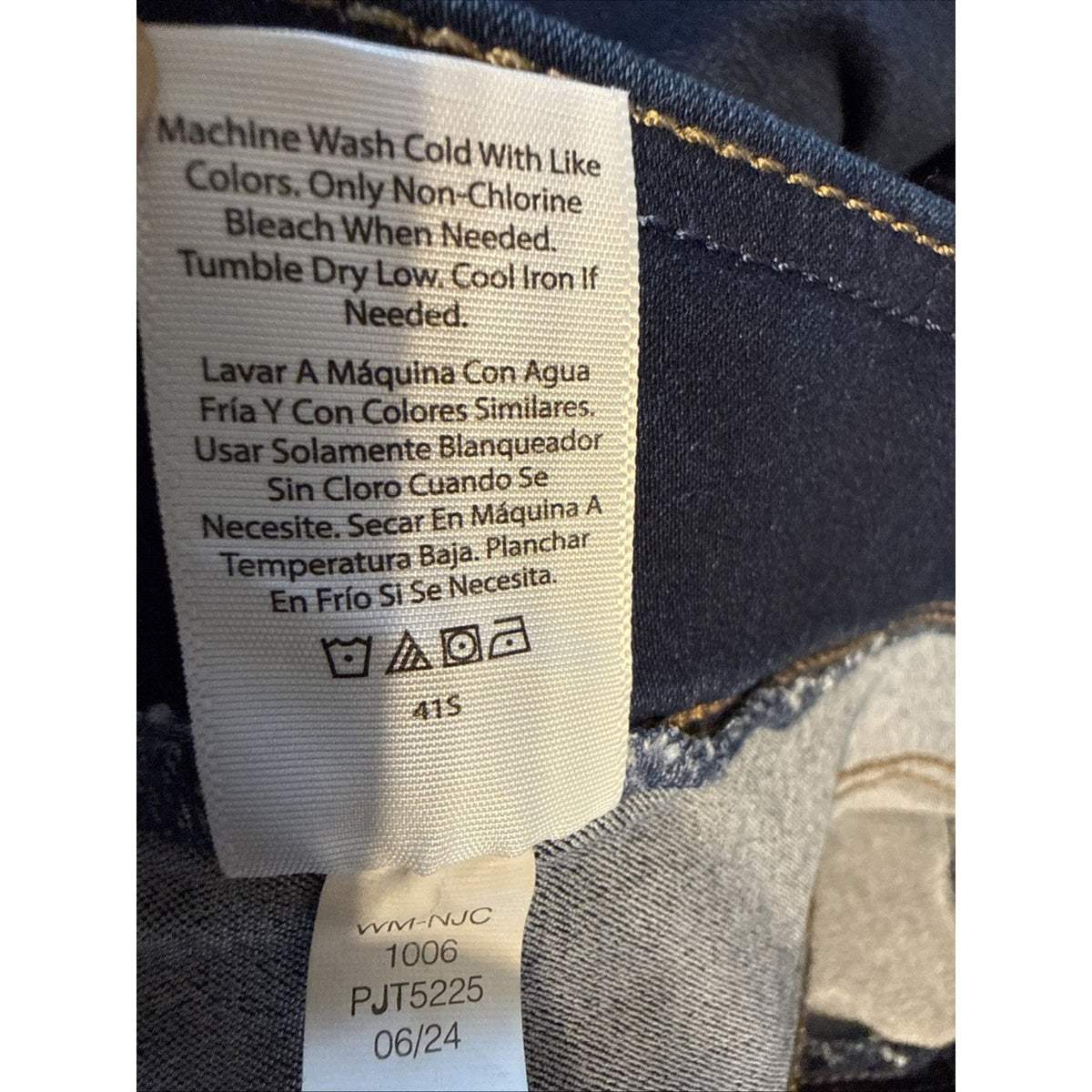 Terra & Sky High Rise Pull On Bootcut Jeans Womens 4X 28W-30W Blue Stretch Denim