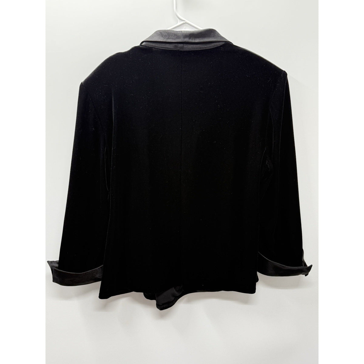 After Dark 18W Black Velvet Top Y2K Romantic Goth Draped Evening Holiday