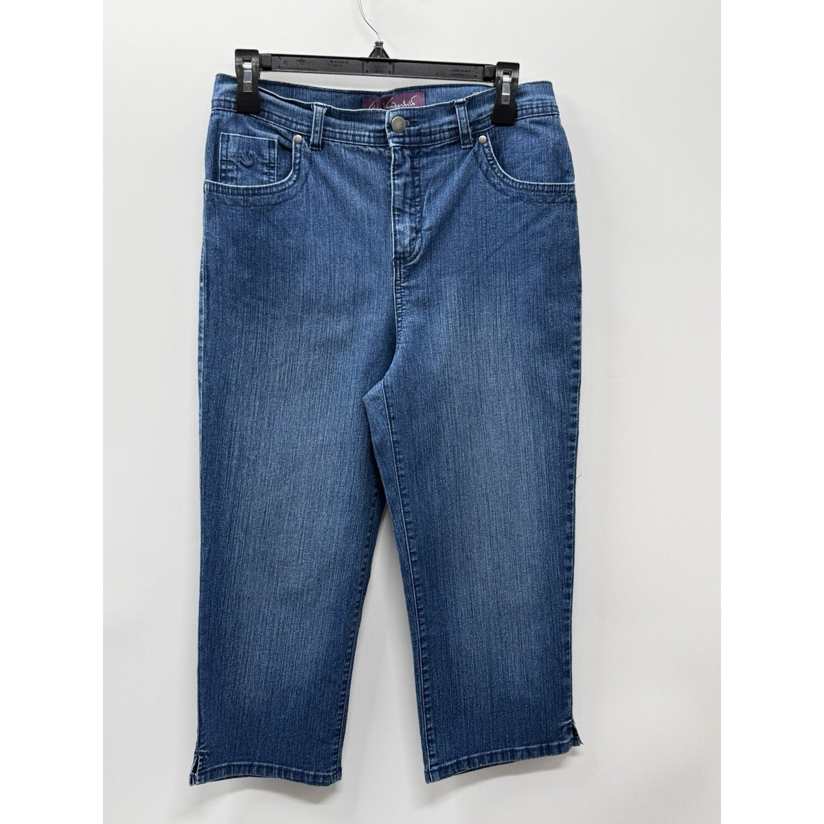 Gloria Vanderbilt Amanda Capri Jeans Womens 6 Blue Stretch Denim Mid Rise