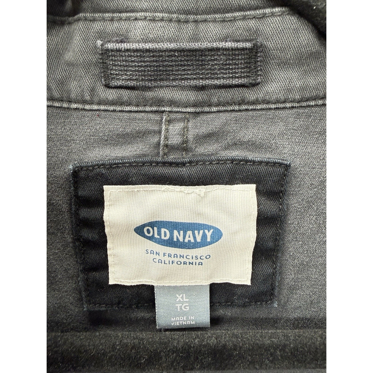 Old Navy Utility Jacket Womens XL Gray Cotton Chore Workwear Shacket 4 Pocket