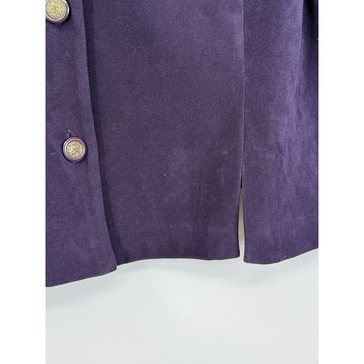 R&K Originals Purple Embroidered Button Front Jacket Women’s Size 12 Unlined