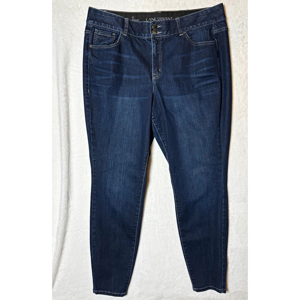 Lane Bryant Skinny Jeans Womens 18 Regular Tighter Tummy Dark Wash Stretch