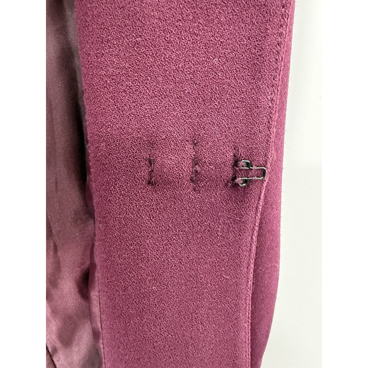 Signature By Larry Levine 22W Merlot Open Front Blazer Jacket NWT Plus Size