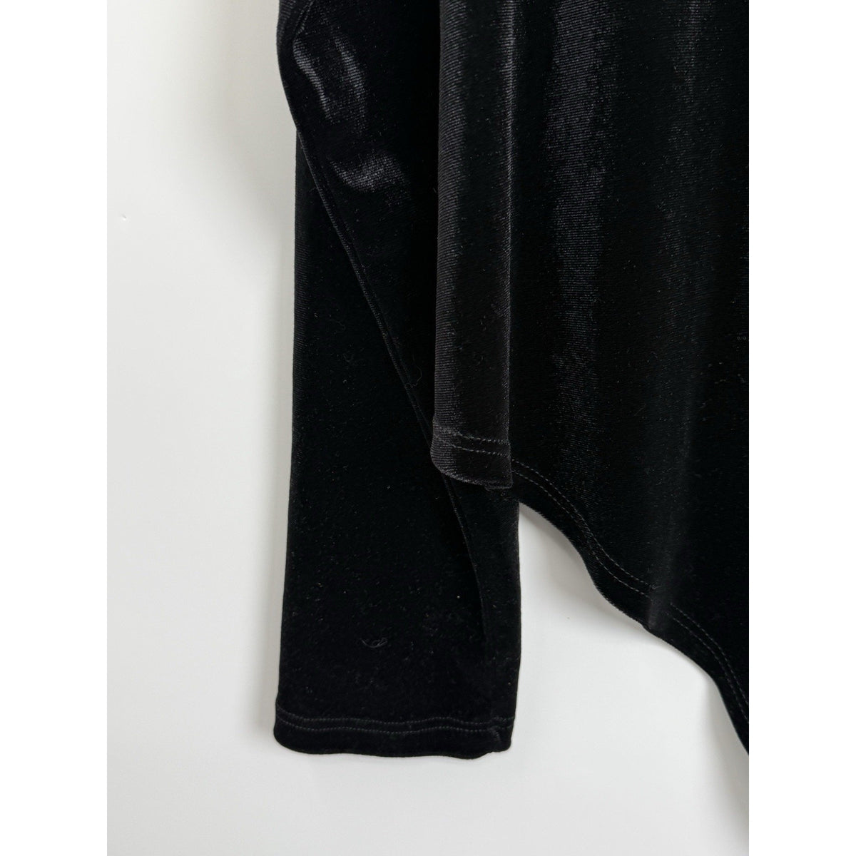 Carole Christian 2X Black Velvet Cardigan Open Front Draped Plus Size Jacket