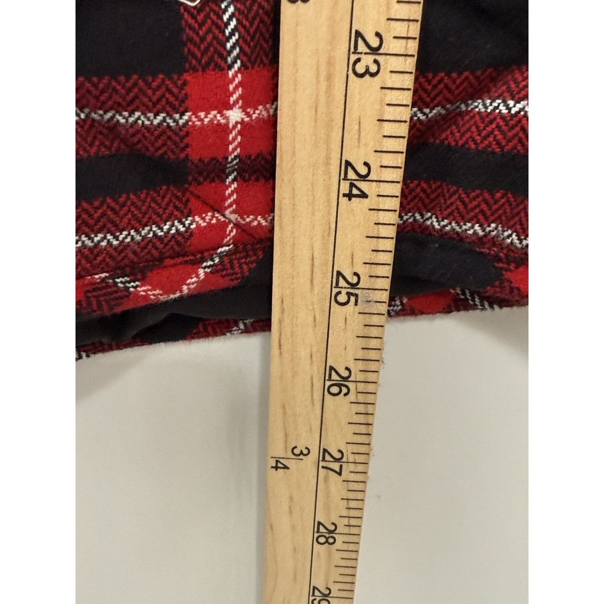 Cato Quilted Plaid Vest Red Black Cotton Zip Utility Pockets Outdoor XL
