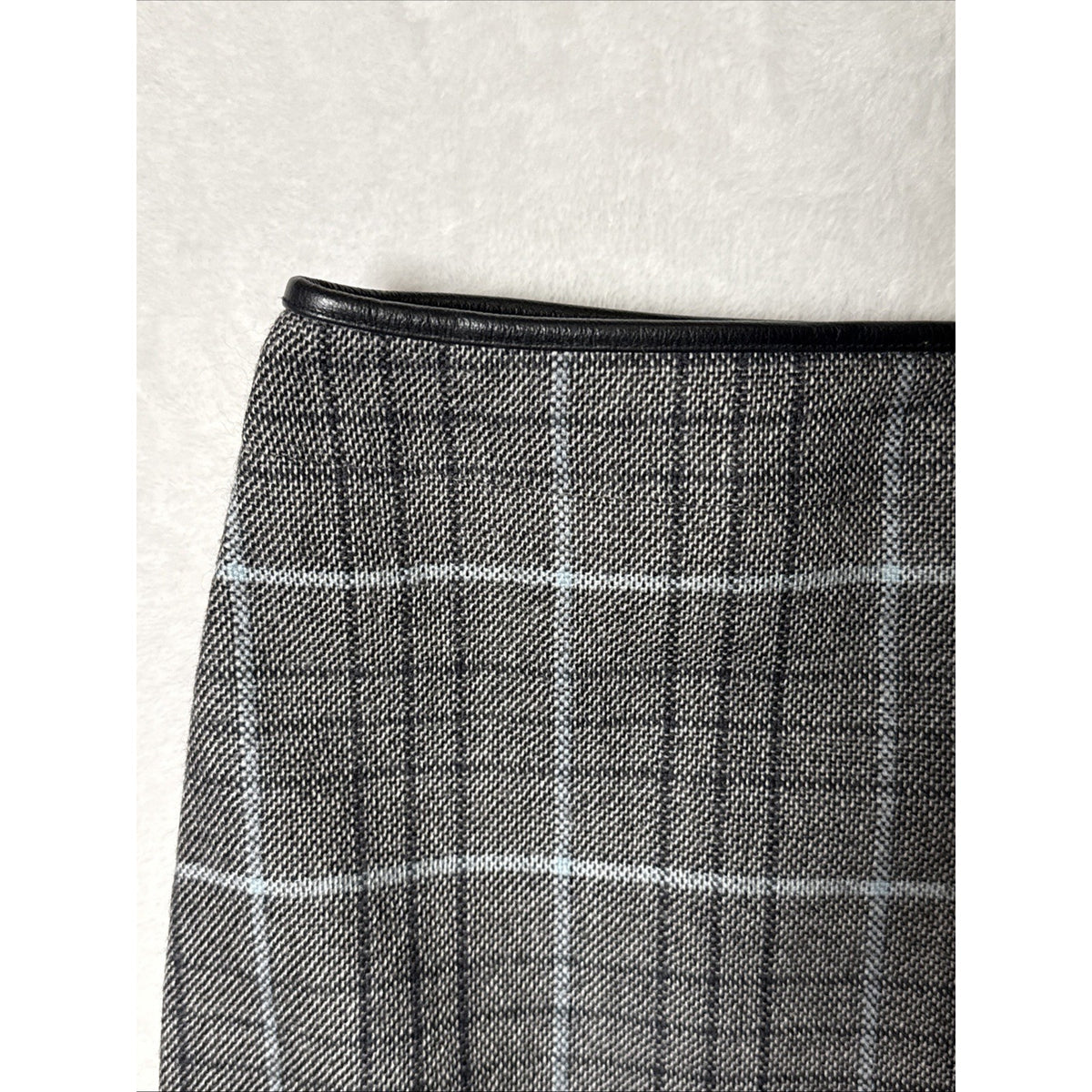 WOMEN’S BANANA REPUBLIC GRAY PLAID WOOL PENCIL SKIRT SZ 6