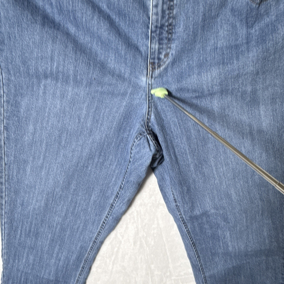 Just My Size Women 22W Blue Havana Wash Stretch High Rise Cropped Jeans