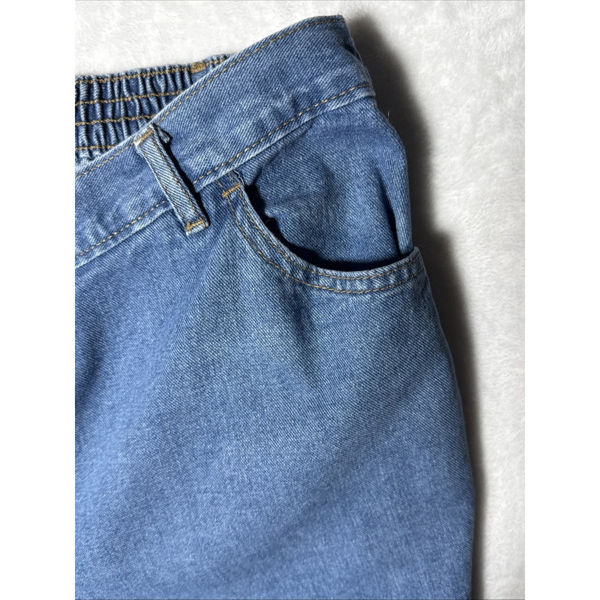 Woman Within Jeans Women’s Size 16W Petite Back Elastic Waist 5 Pocket
