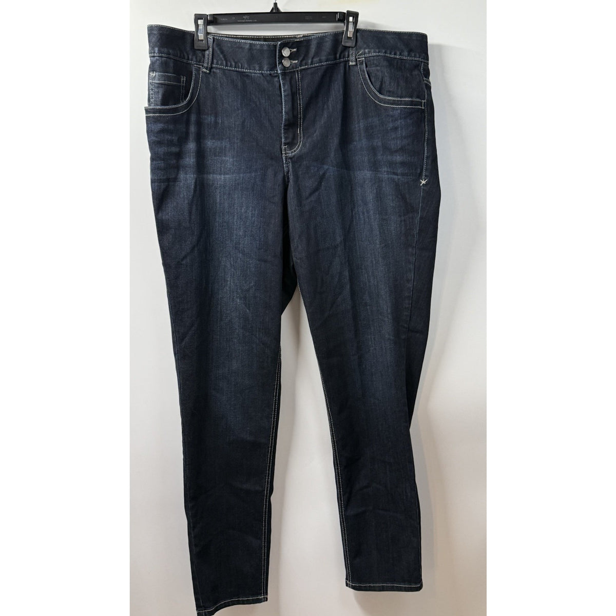 Lane Bryant Jeans Womens 22 Long Dark Wash Straight Leg Stretch Denim