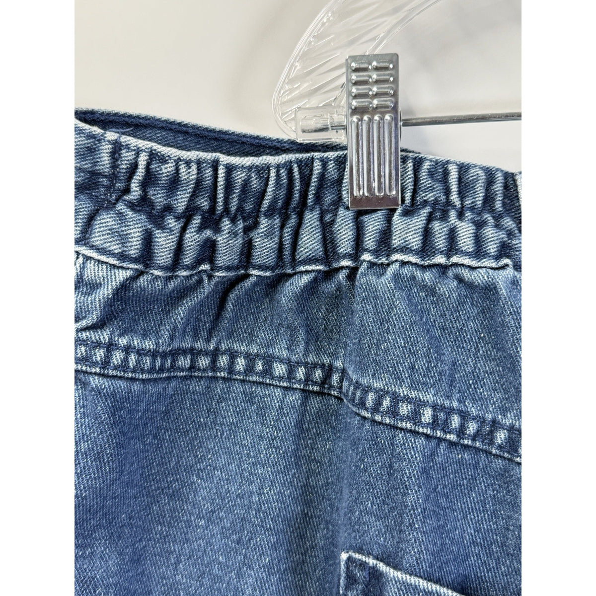 Woman Within Denim Capri Jeans Plus Size 26W Side Elastic Waist 100 Cotton