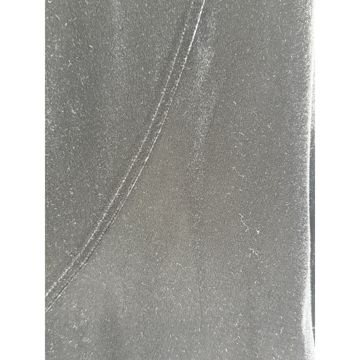 Avenue Black Velvet Midi Skirt 14/16 High Low Hem Stretch Pull On Minimal