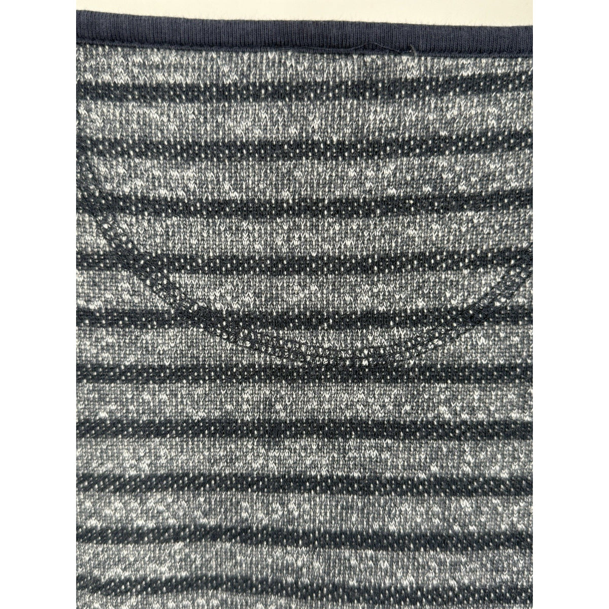 Talbots Striped Knit Dress Navy Gray Long Sleeve Stretch Casual Tunic Women’s S