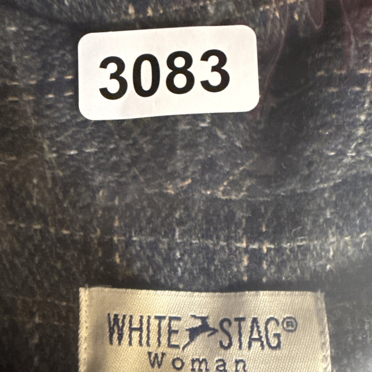 White Stag Wool Blend Plaid Blazer 26W Plus Dark Academia Classic Jacket