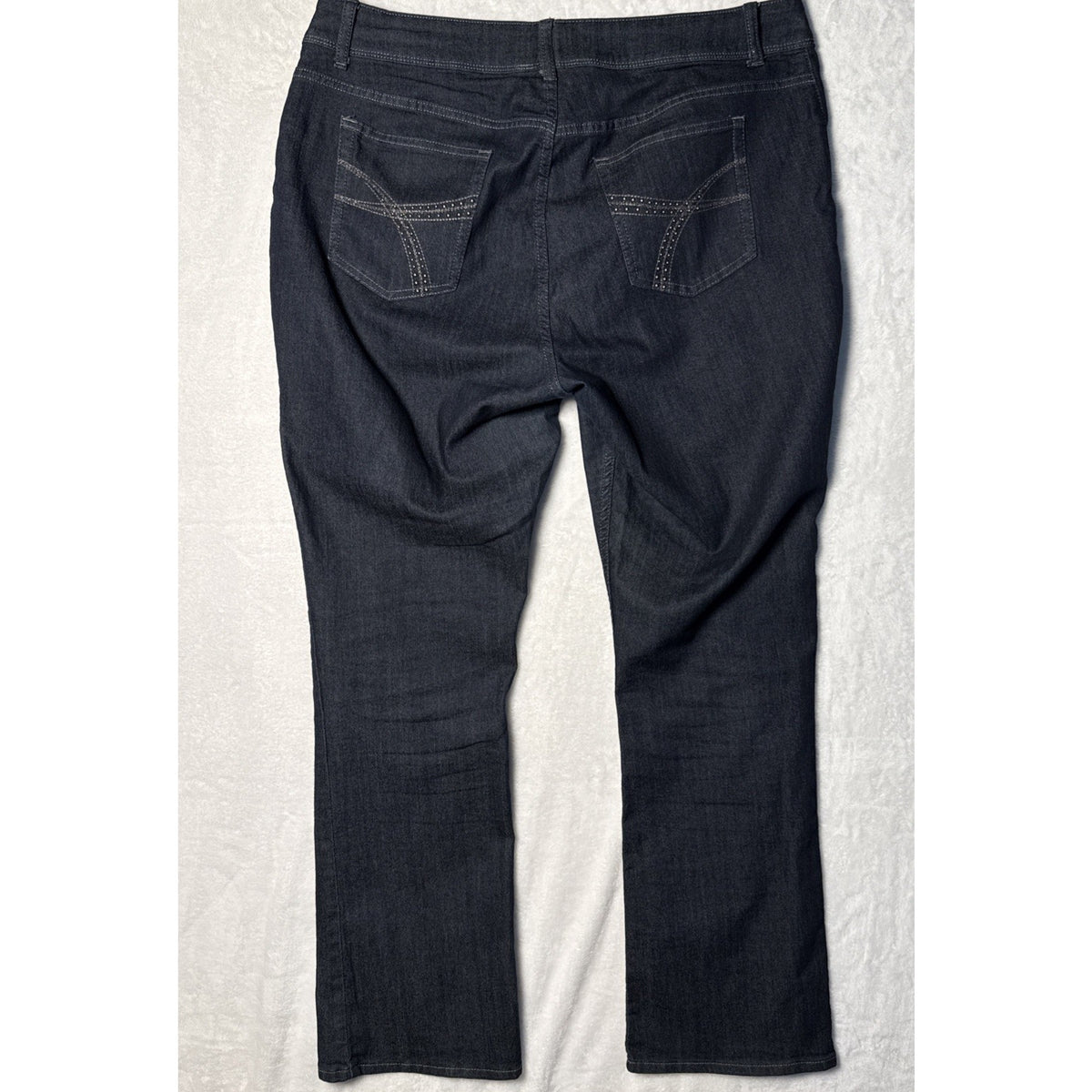 Lee Denim Jeans Women’s Size 16W Midrise Bootcut Blue 5 pocket Stretch casual
