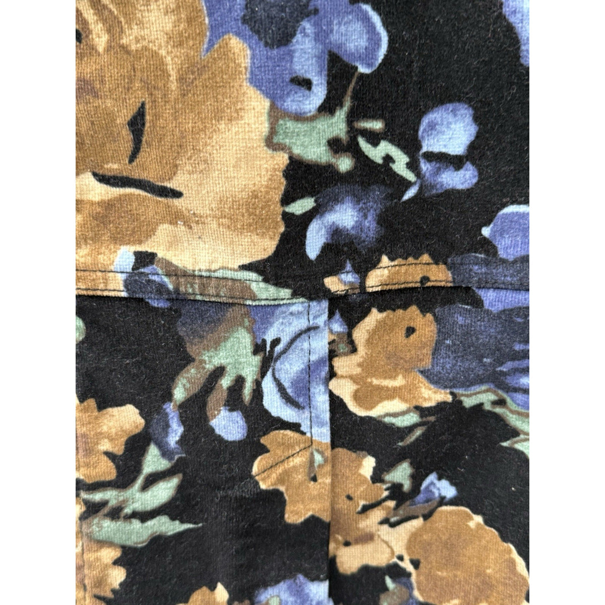 Rafaella Floral Jacket Womens 10 Black Blue Brown Stretch 3 Button Front Career