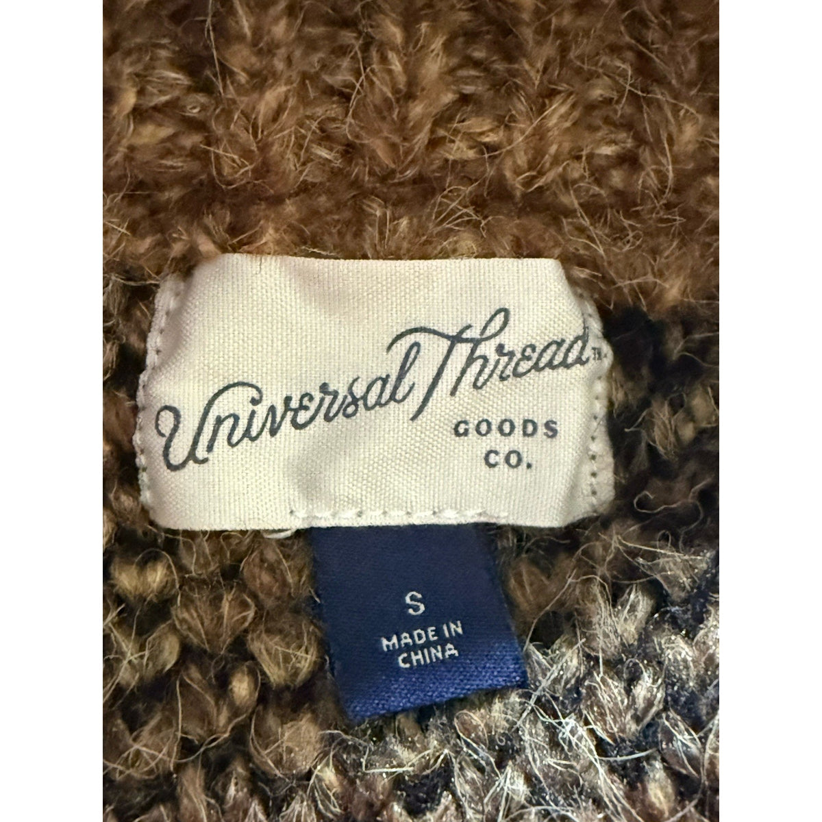 Universal Thread Women S Leopard Print Mock Neck Knit Sweater Brown Black Cozy