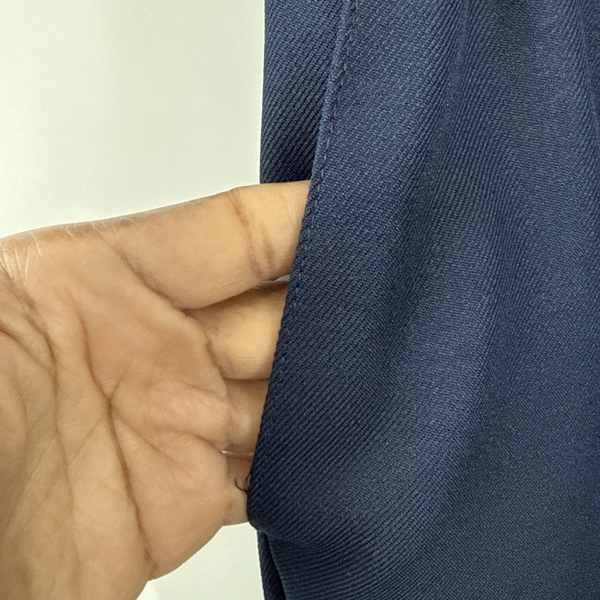 Alfred Dunner Navy Blue Elastic Waist Polyester Pants Women's Size 14