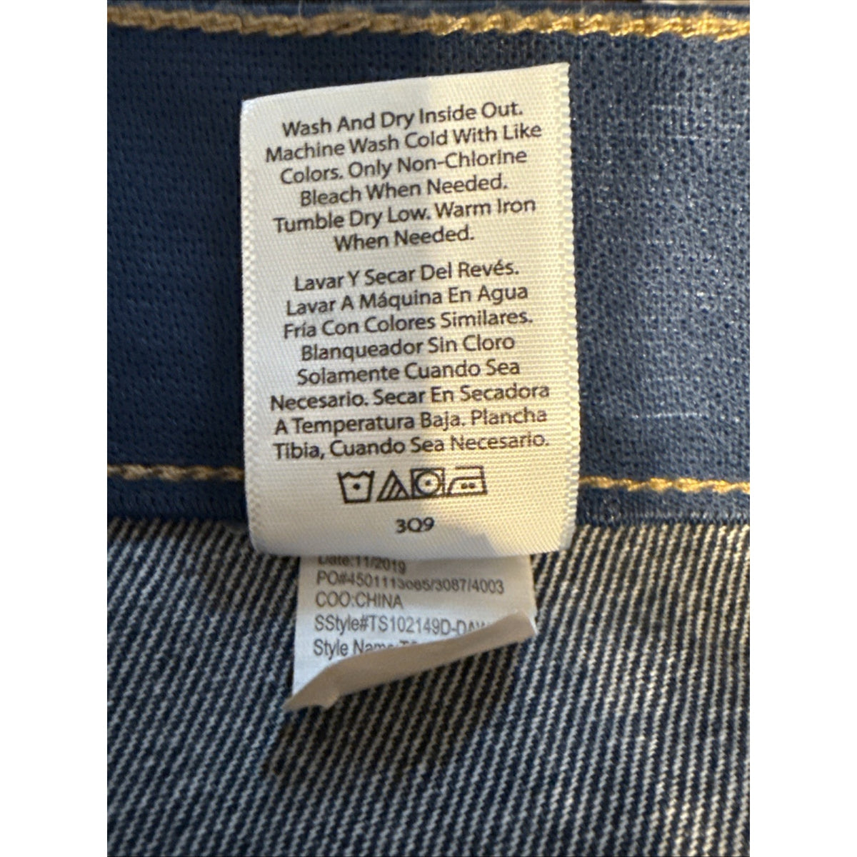 Terra & Sky Boyfriend Jeans Distressed Denim Blue Womens Sz 16W Stretch Pockets