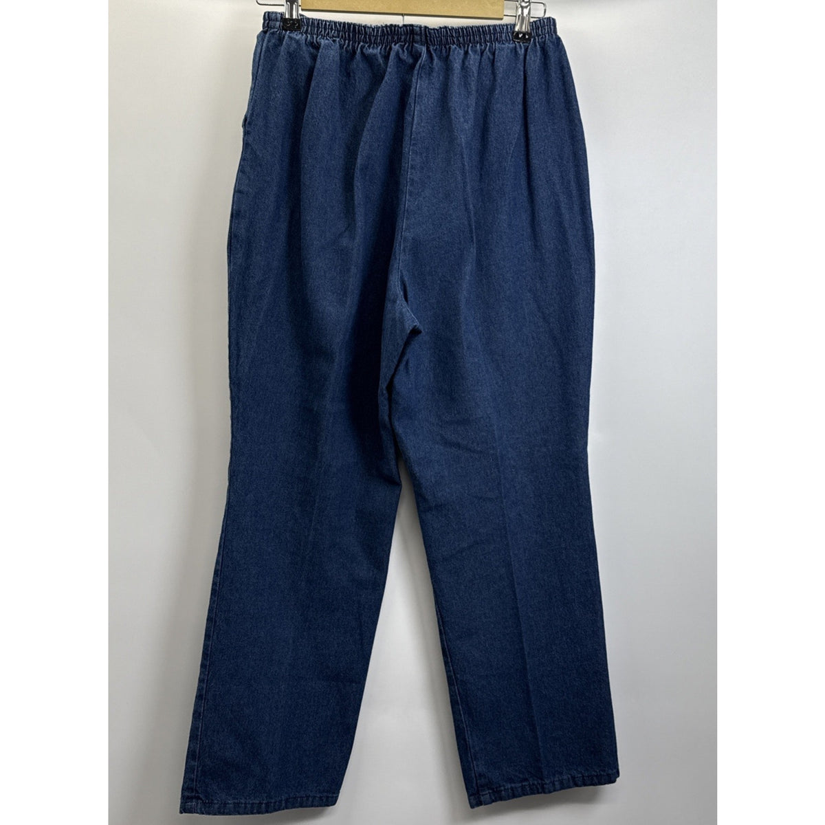 Vintage Chic Jeans Womens Size 14P Blue High Rise Relaxed Tapered Pull On Pants