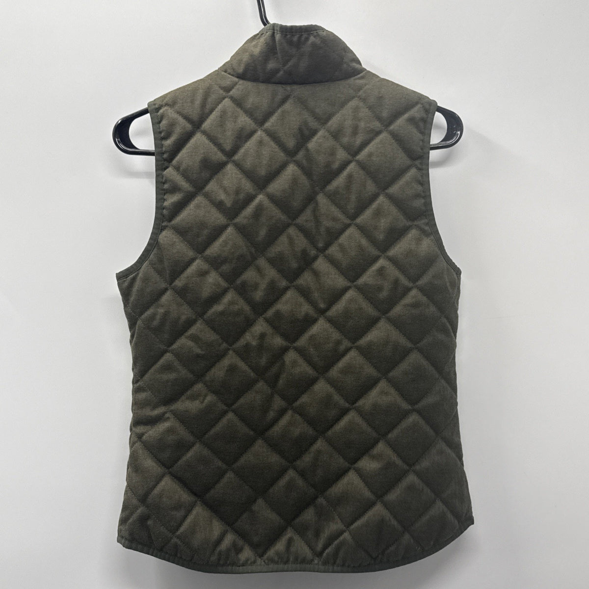 Old Navy Olive Green Quilted Full Zip Puffer Vest Women’s Size X-Small