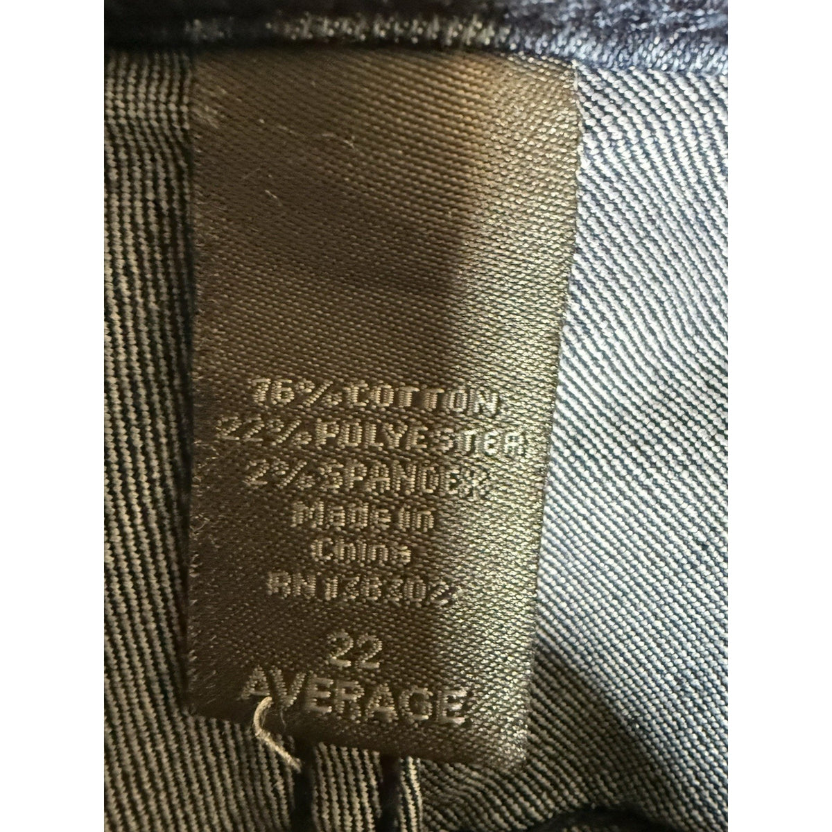 Avenue Denim Womens Jeans 22 Average Skinny Stretch Dark Wash Plus Size