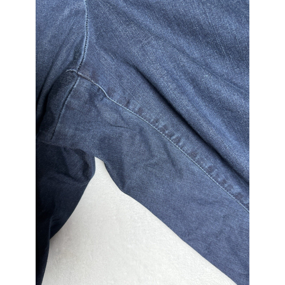 Woman Within Pull On Jeans Womens 30W Dark Wash Straight Leg Stretch Plus Size